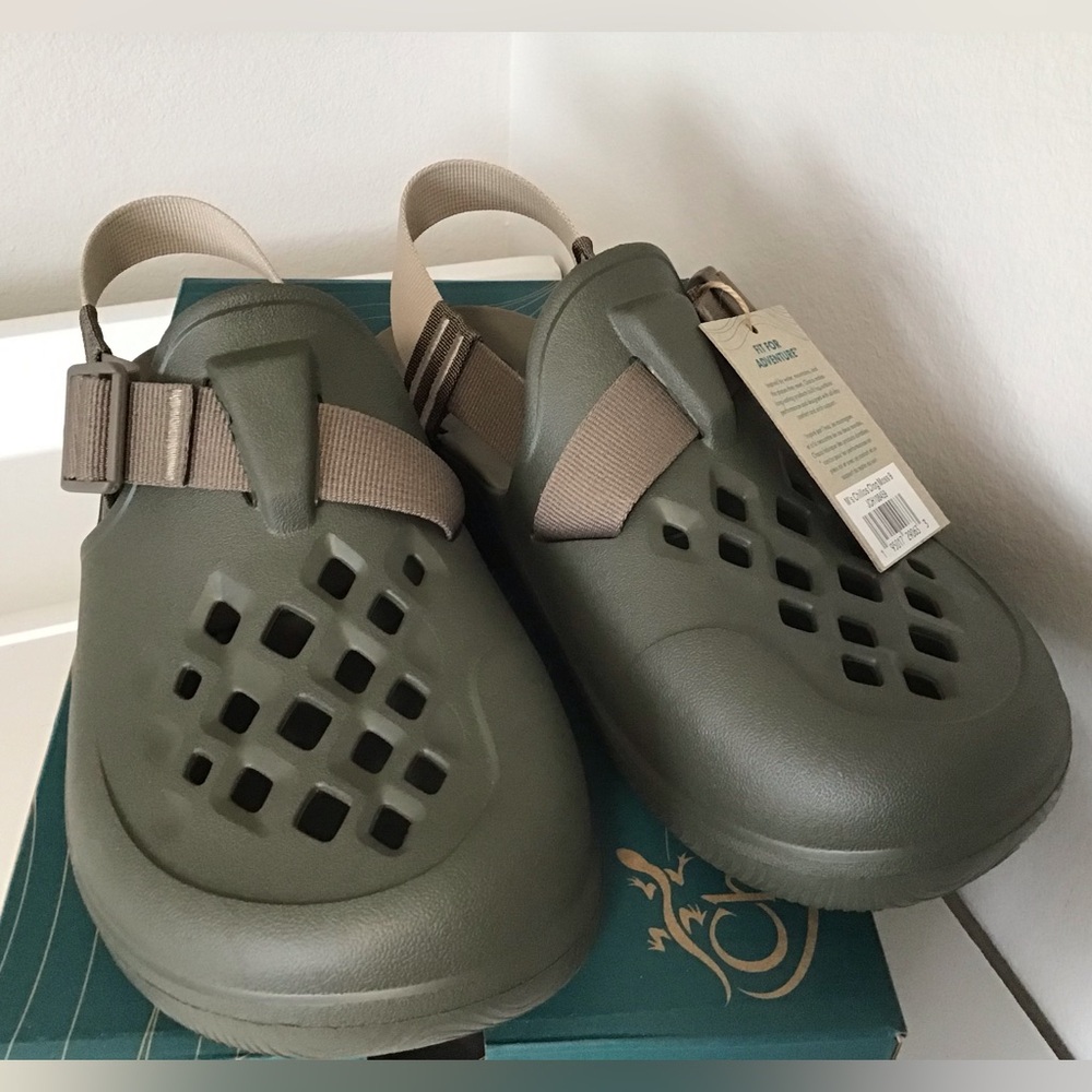 Mens Chaco Moss Green Clog Shoes Sz 9